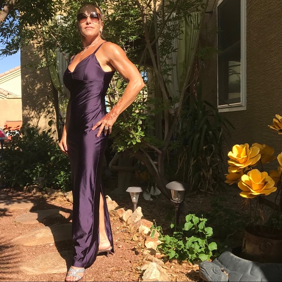 Vintage TRILOGY purple Maxi Dress - Picture 3 of 8